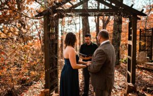 outdoor autumn wedding in the north georgia mountains at the overlook inn